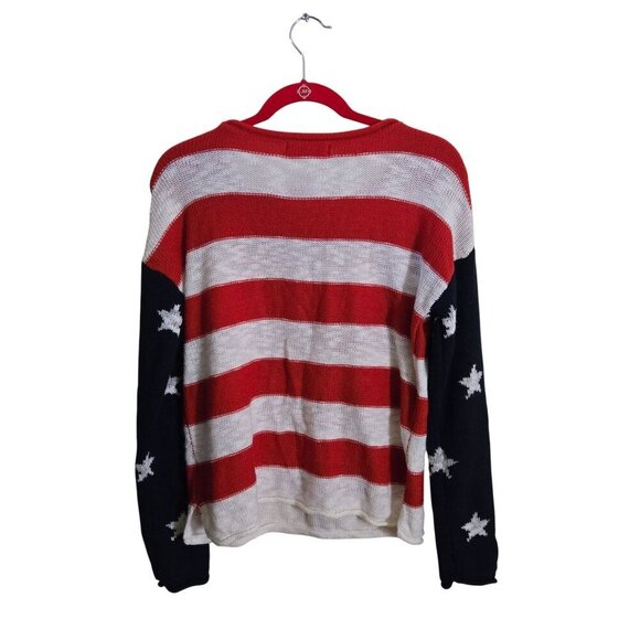 Marled Reunited American Flag Patriotic Sweater Size M - Picture 2 of 4